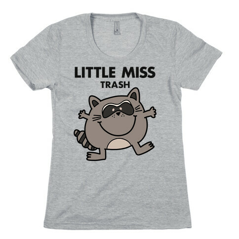 Little Miss Trash Raccoon Womens T-Shirt