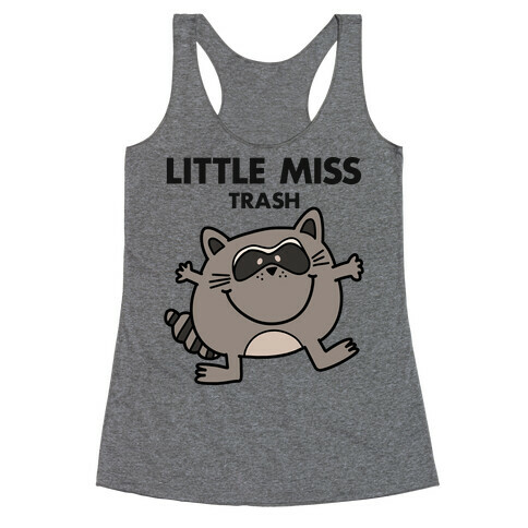 Little Miss Trash Raccoon Racerback Tank Top