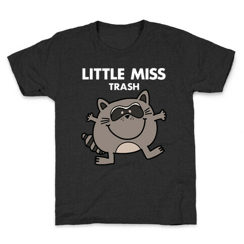 Little Miss Trash Raccoon Kids T-Shirt