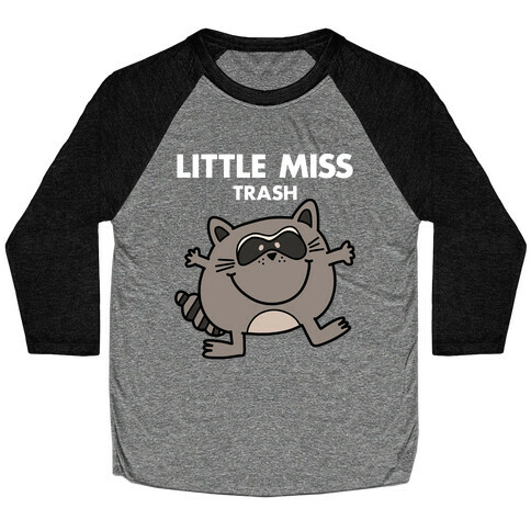 Little Miss Trash Raccoon Baseball Tee