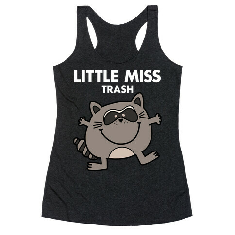 Little Miss Trash Raccoon Racerback Tank Top