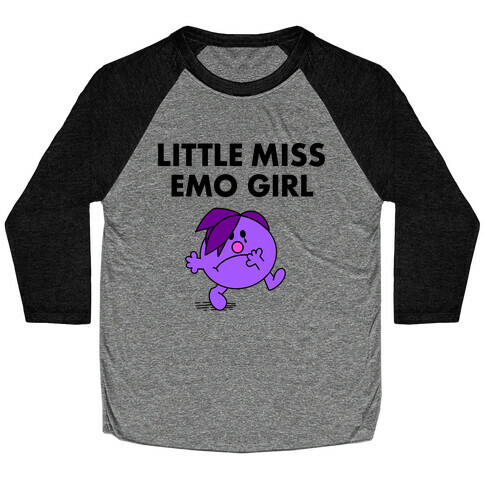 Little Miss Emo  Baseball Tee