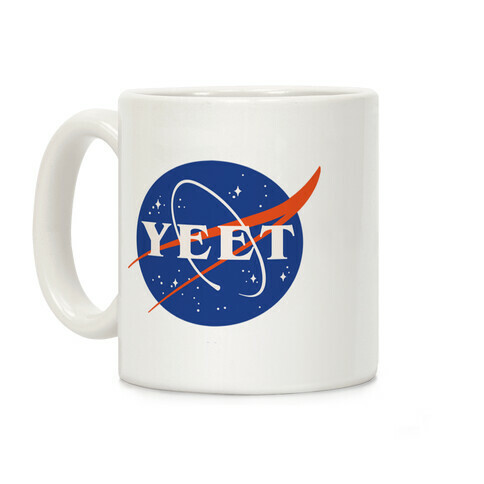 Yeet Nasa Logo Parody  Coffee Mug