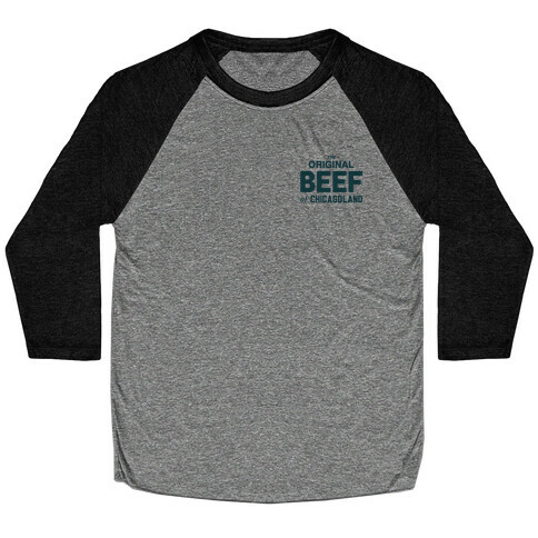 Orginal BEEF of Chicagoland Small Logo Baseball Tee