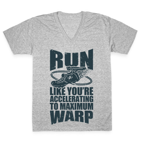 Accelerating to Maximum Warp V-Neck Tee Shirt