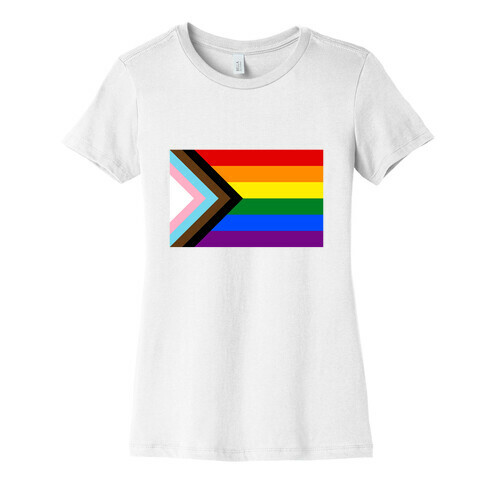 Progress Pride Flag Womens T-Shirt