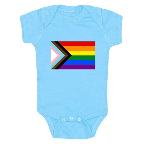 Progress Pride Flag Baby One-Piece