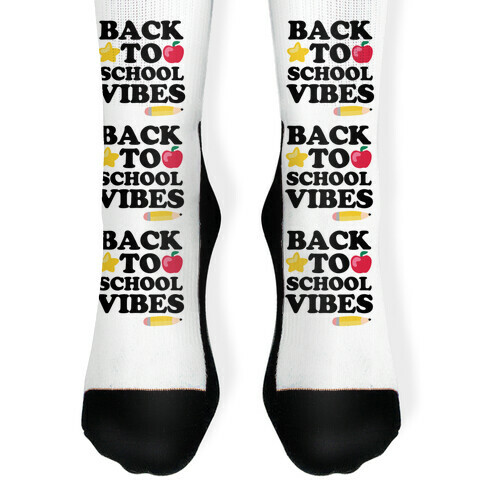 Back to School Vibes Sock