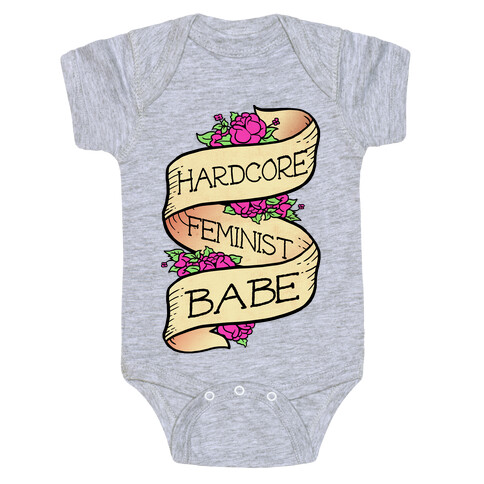 Hardcore Feminist Babe Baby One-Piece