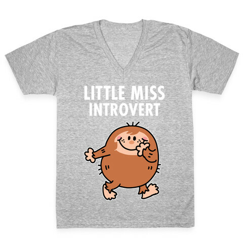 Little Miss Introvert V-Neck Tee Shirt