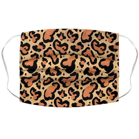 Leopard Print Penis Pattern Accordion Face Mask