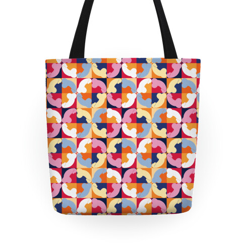 Penis Tile Pattern Tote