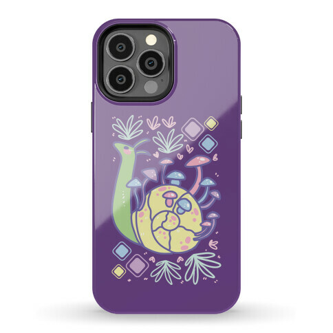 Pastel Mushroom Snail Phone Case