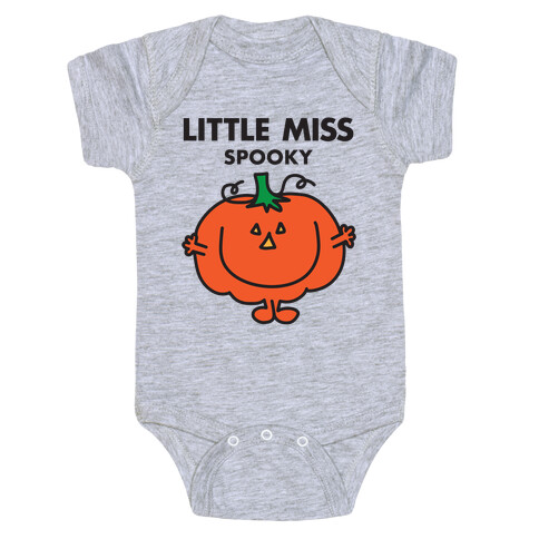 Little Miss Spooky Halloween Pumpkin Baby One-Piece