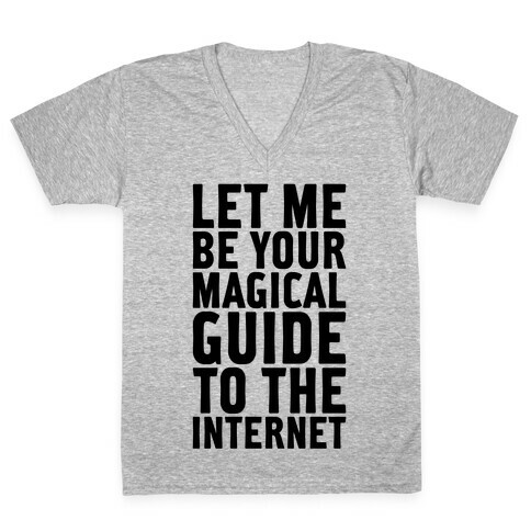 Magical Guide To The Internet V-Neck Tee Shirt