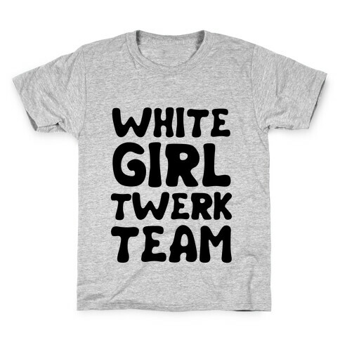White Girl Twerk Team Neon Kids T-Shirt