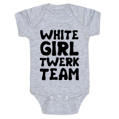 White Girl Twerk Team Neon Baby One-Piece