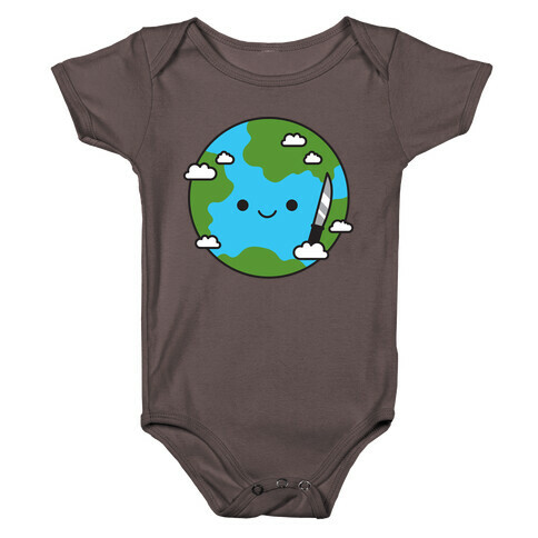 Earth with Knife Baby One-Piece
