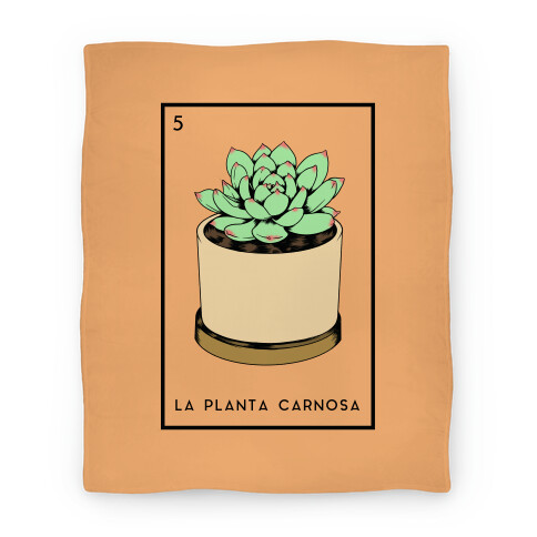 La Planta Carnosa Succulent Loteria Blanket