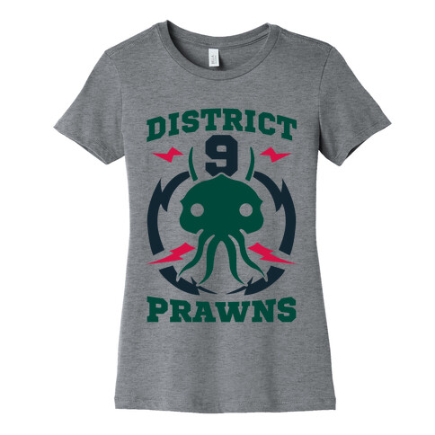 District 9 Prawns (Sports Logo Parody) Womens T-Shirt