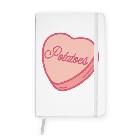 Potatoes Candy Heart Notebook