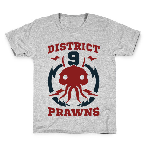 District 9 Prawns (Sports Logo Parody) Kids T-Shirt