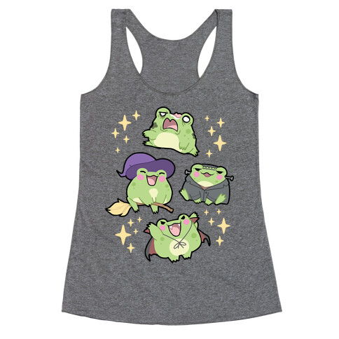 Halloween Frogs Racerback Tank Top