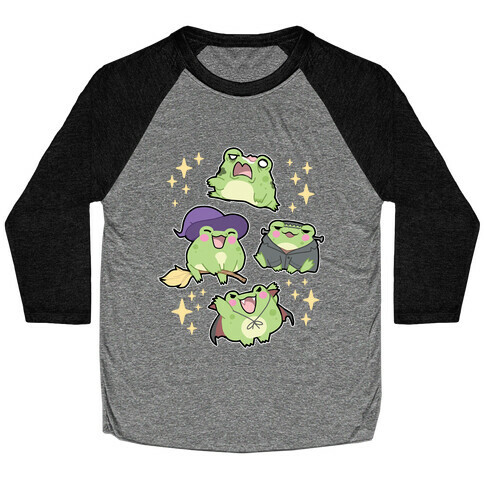 Halloween Frogs Baseball Tee