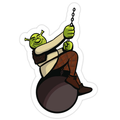 Shreking Ball Die Cut Sticker