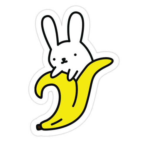 Bunny Banna Die Cut Sticker