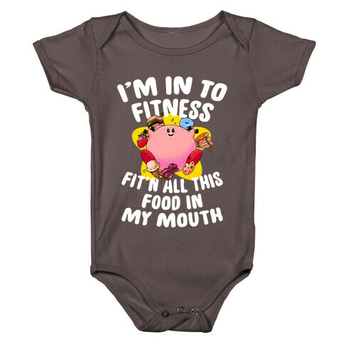 I'm into Fitness (Kirby) Baby One-Piece