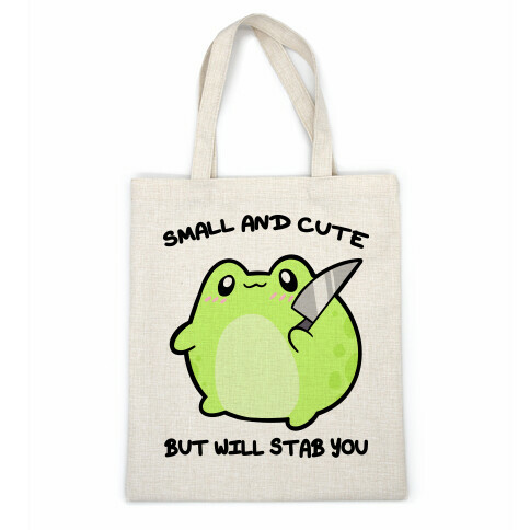 Small And Cute But Will Stab You Froggie Casual Tote