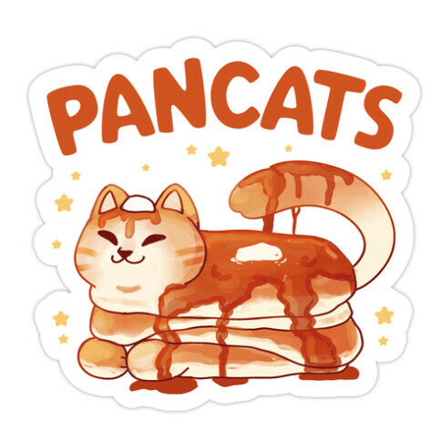 Pancats Die Cut Sticker