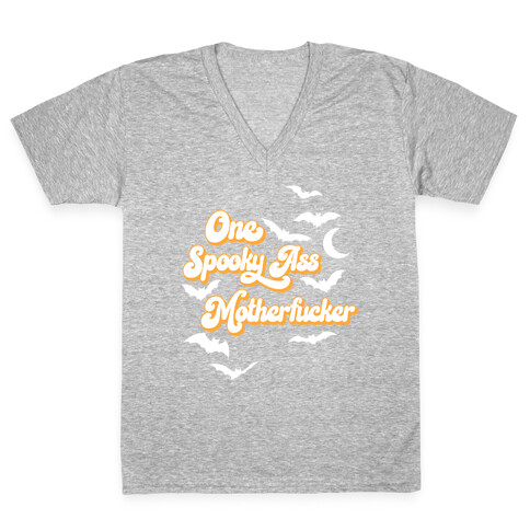 One Spooky Ass MotherF***er V-Neck Tee Shirt