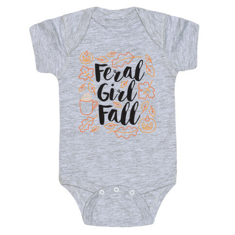 Basic Feral Girl Fall Baby One-Piece