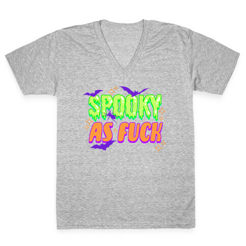 Spooky As F*** V-Neck Tee Shirt