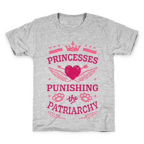 Princesses Punishing The Patriarchy Kids T-Shirt