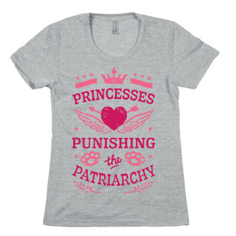 Princesses Punishing The Patriarchy Womens T-Shirt