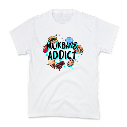 Mukbang Addict Kids T-Shirt