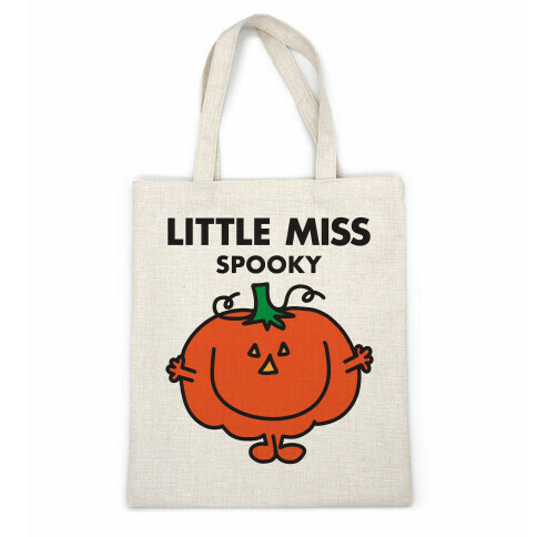 Little Miss Spooky Halloween Pumpkin Casual Tote