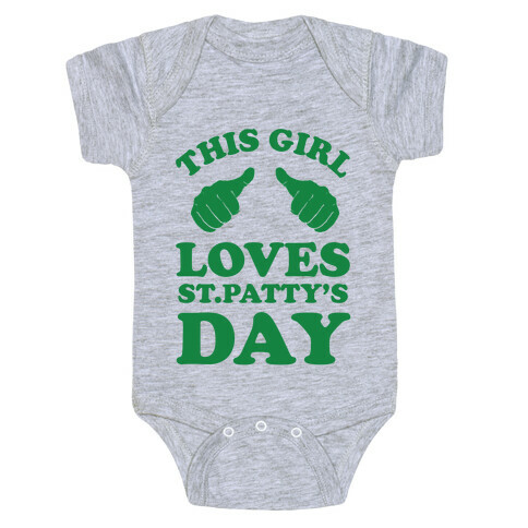 This Girl Loves St.Patty's Day Baby One-Piece