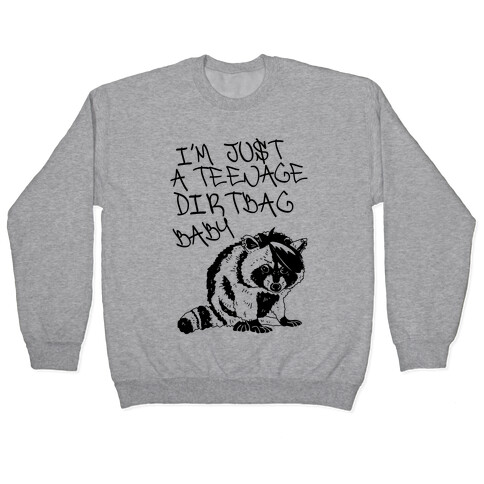 I'm Just a Teenage Dirtbag Baby Emo Raccoon Pullover