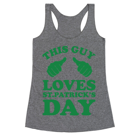 This Girl Loves St.Patricks Day Racerback Tank Top