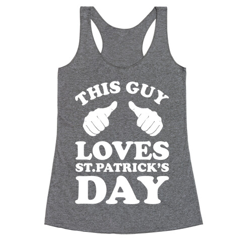 This Girl Loves St.Patrick's Day Racerback Tank Top