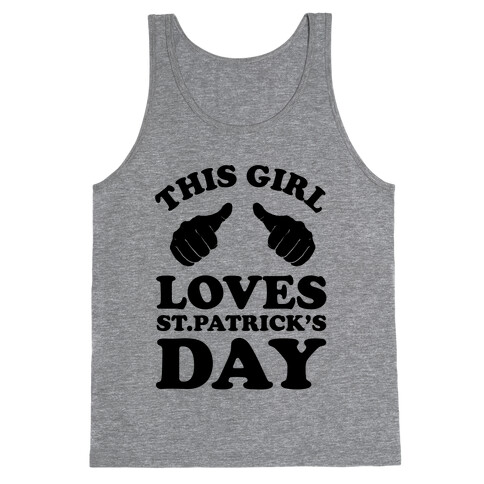 This Girl Loves St.Patrick's Day Neon Tank Top