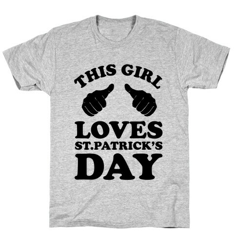This Girl Loves St.Patrick's Day Neon T-Shirt