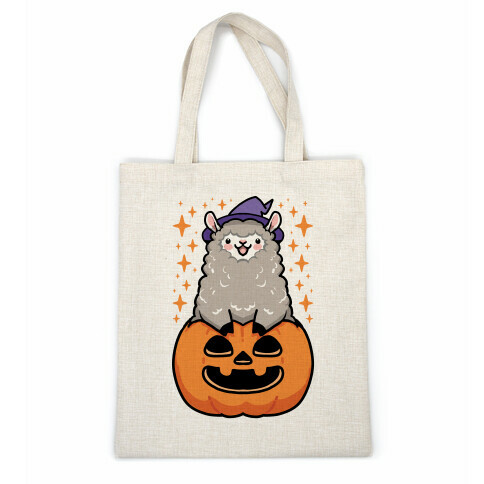 Cute Halloween Alpaca Casual Tote