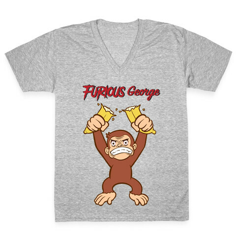 Furious George V-Neck Tee Shirt