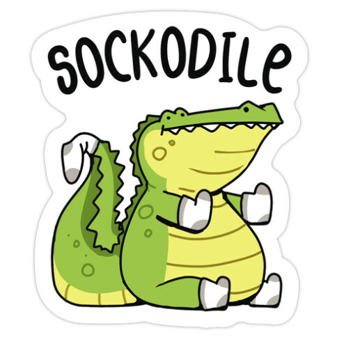 Sockodile Die Cut Sticker