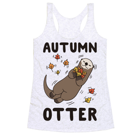 Autumn Otter Racerback Tank Top